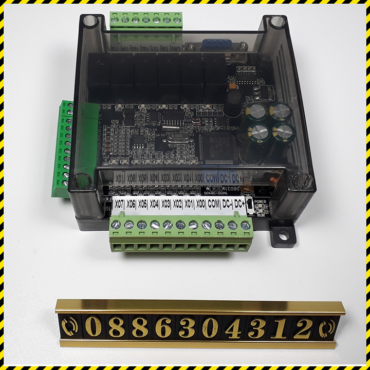 Bộ lập trình PLC FX3U 14MR 6AD 2DA RS485