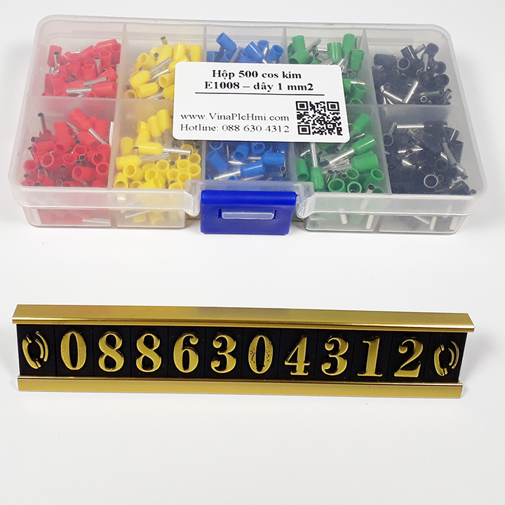 Hộp 500 cos kim E1008 - dây 1 mm2