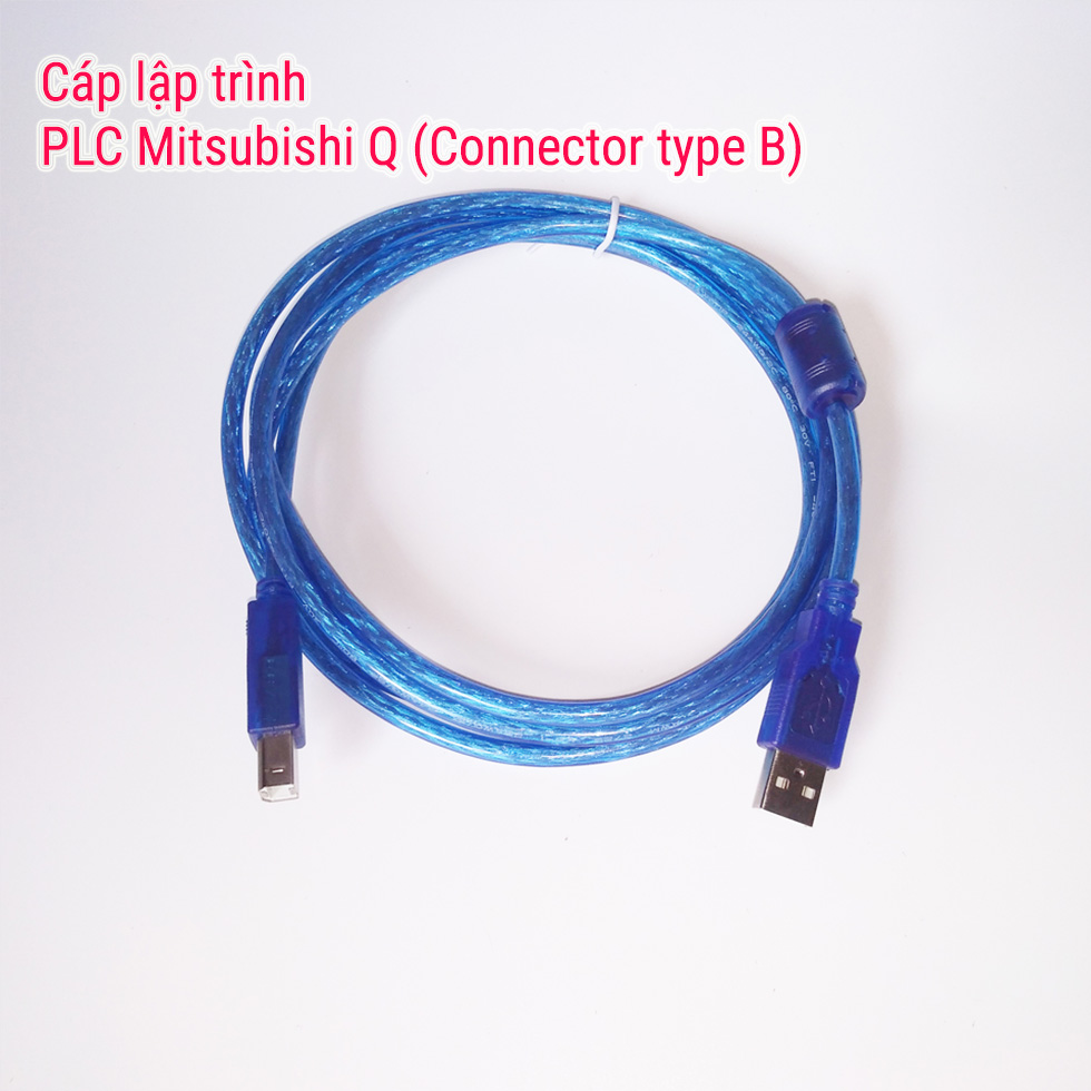 Cáp lập trình PLC Mitsubishi dòng Q (Connector type B)